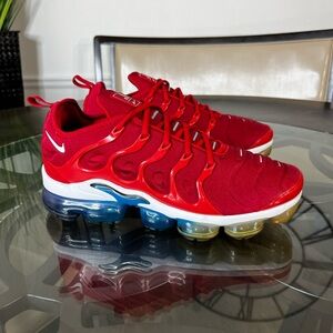Nike Air Vapor Max Plus USA Red White Blue Sz 9.5 Men’s